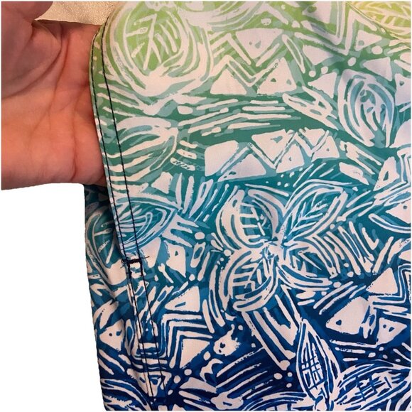 SPEEDO MENS L SWIM TRUNKS SHORTS DRAWSTRING ELASTIC WAIST MESH LINED Tropical - Picture 7 of 9